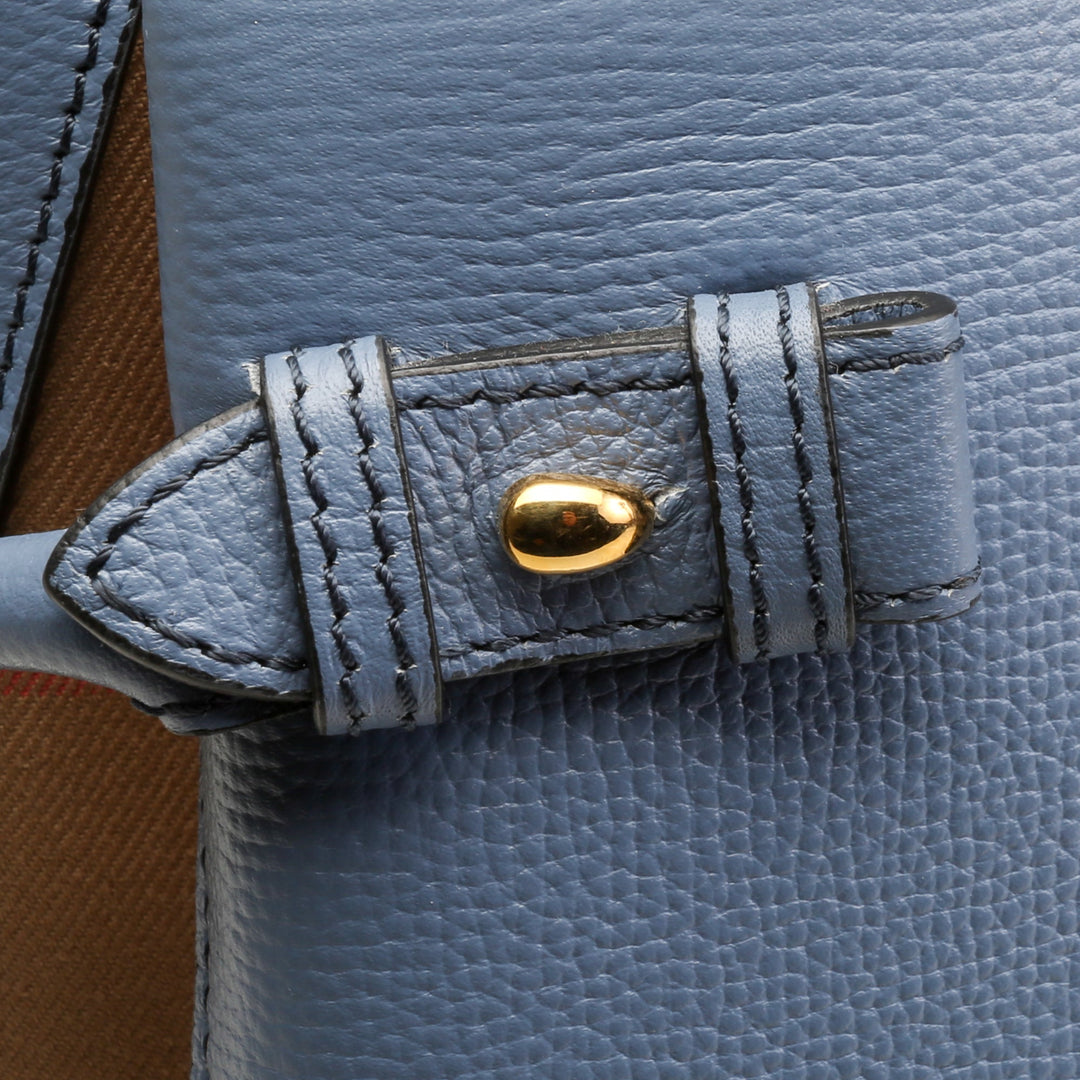 BURBERRY House Banner Tote - Baby Blue