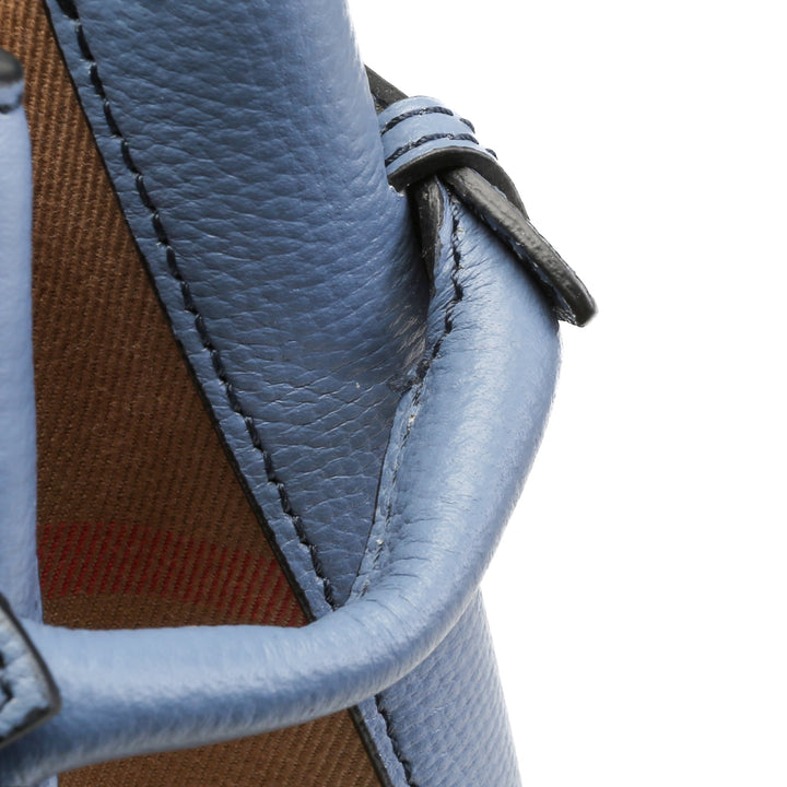 BURBERRY House Banner Tote - Baby Blue