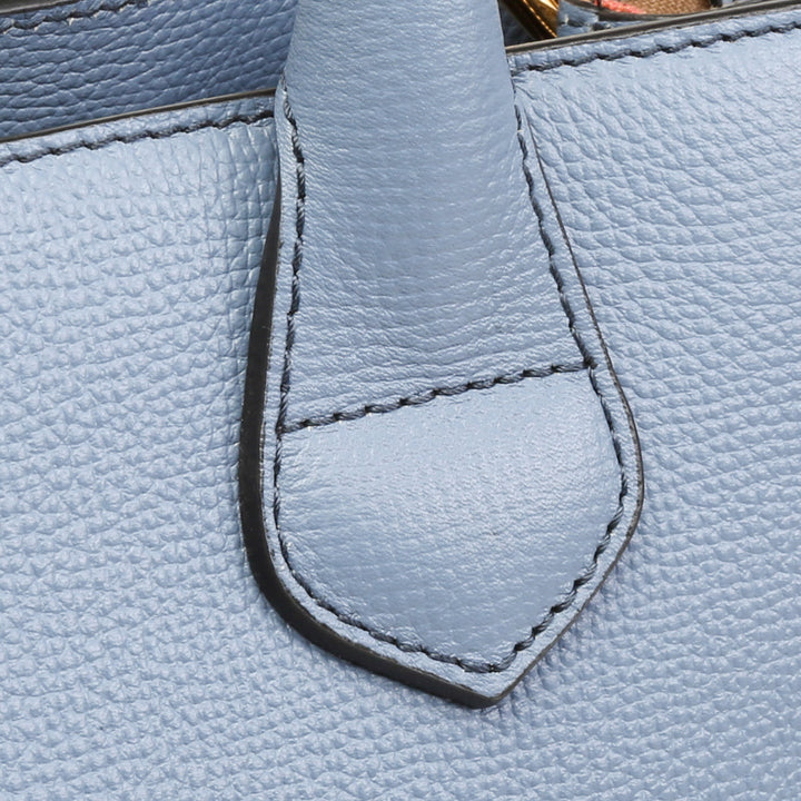 BURBERRY House Banner Tote - Baby Blue
