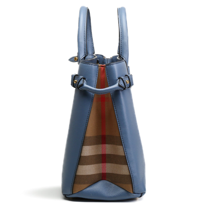 BURBERRY House Banner Tote - Baby Blue