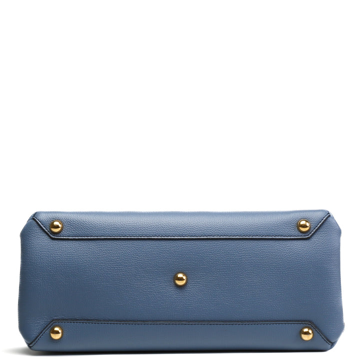 BURBERRY House Banner Tote - Baby Blue