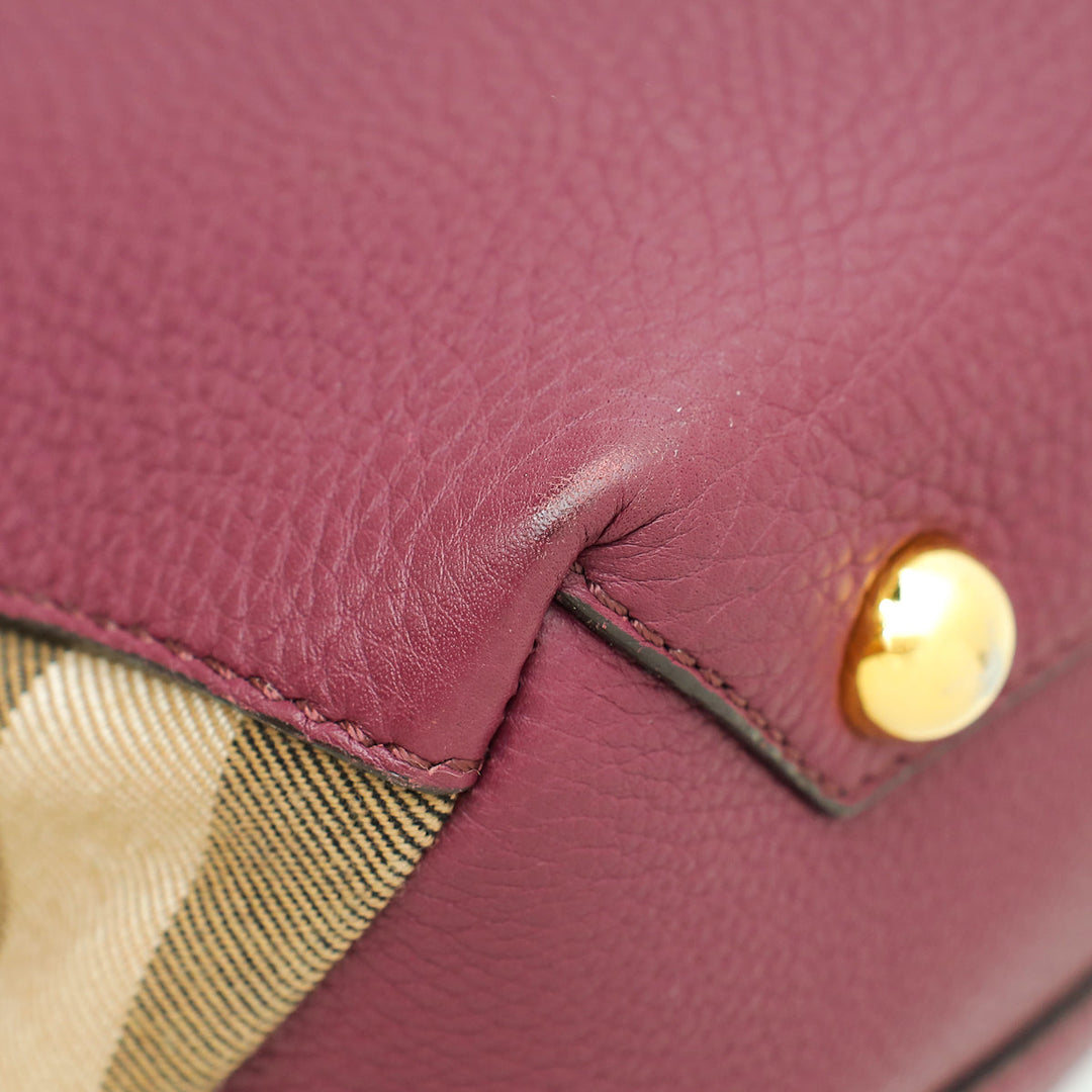 Burberry Violet Small Banner Small Tote Bag