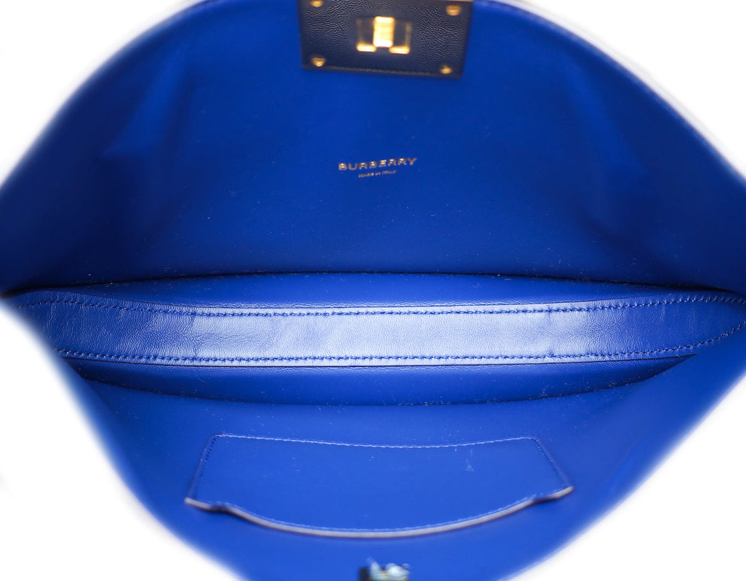 Burberry Ombre Blue Olympia Clutch W/ Crystal