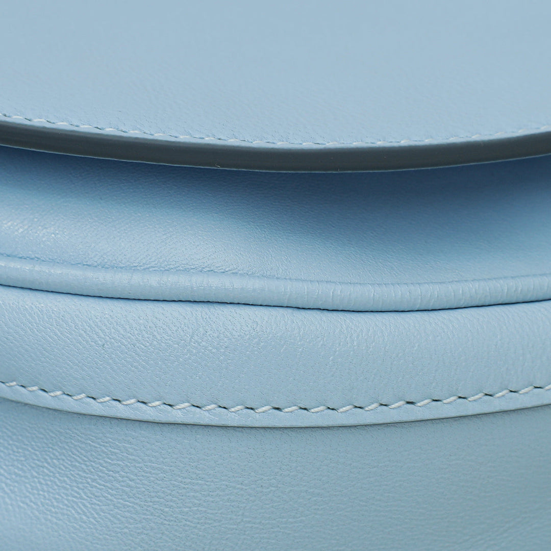 Burberry Pale Blue Soft Olympia Small Flap Chain Bag
