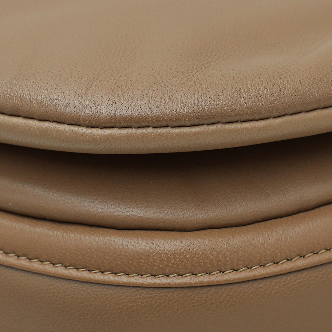 Burberry Oak Brown Soft Olympia Small Bag