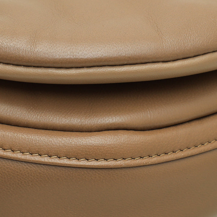 Burberry Oak Brown Soft Olympia Small Bag