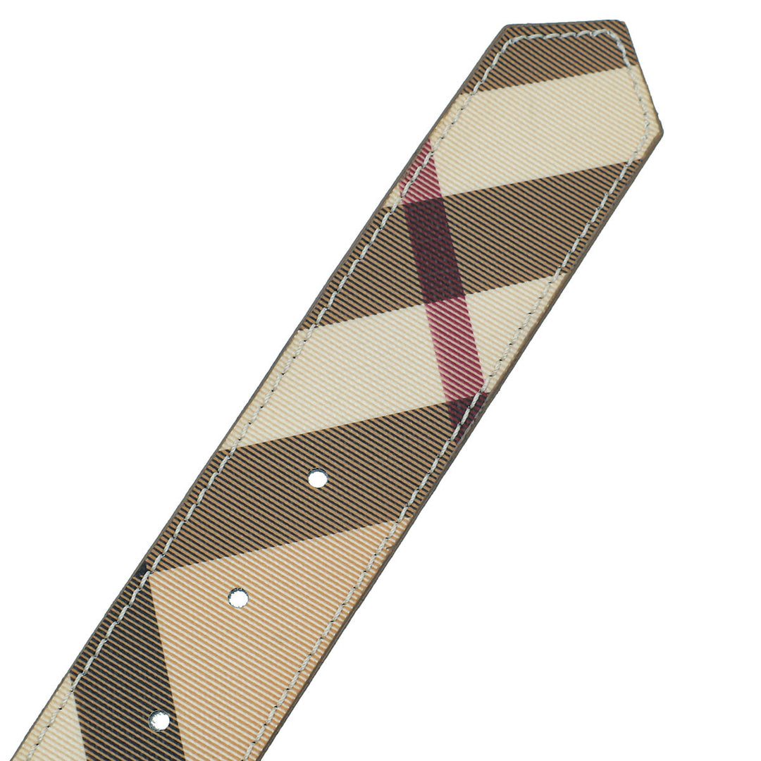 Burberry Beige Nova Check Buckle Belt 40