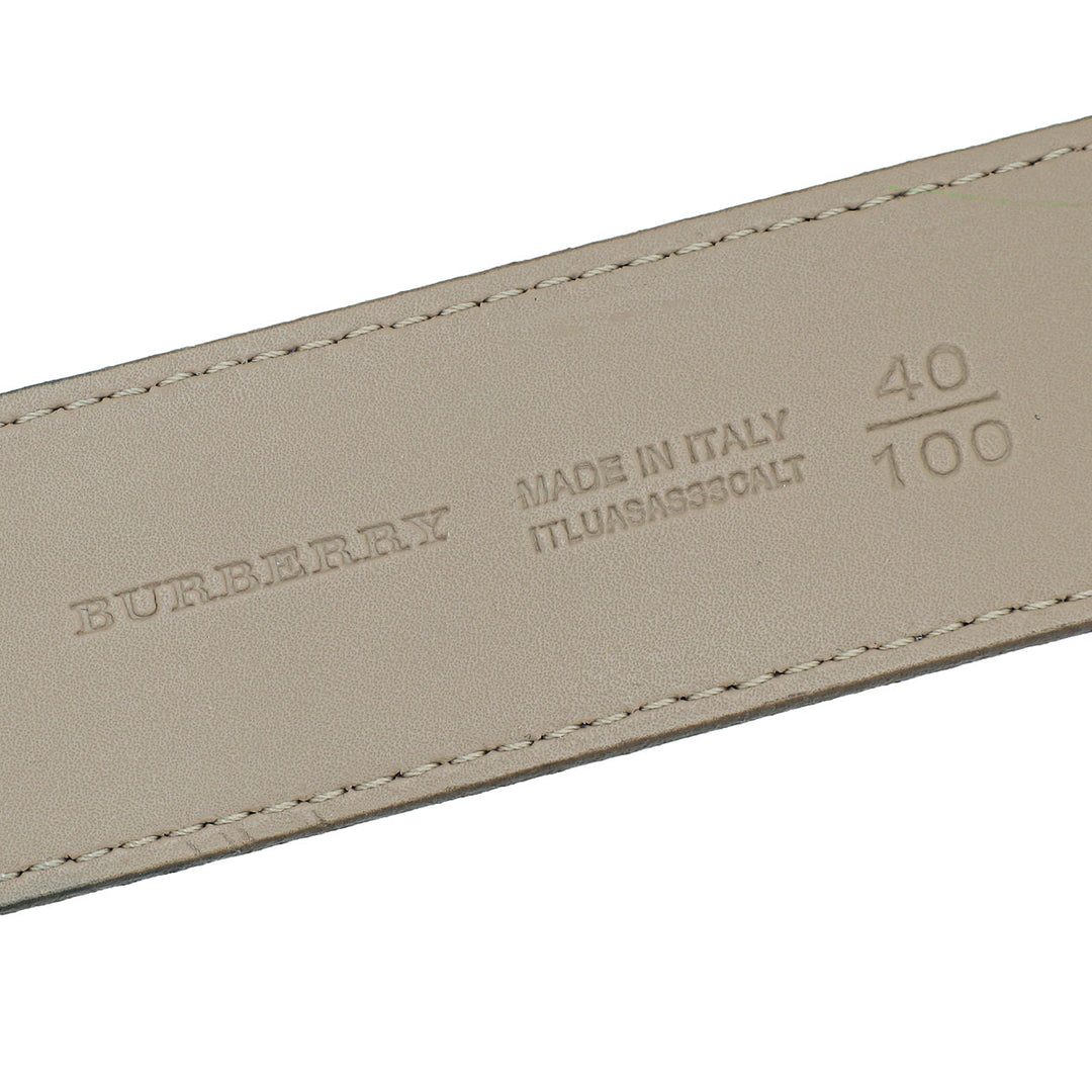 Burberry Beige Nova Check Buckle Belt 40