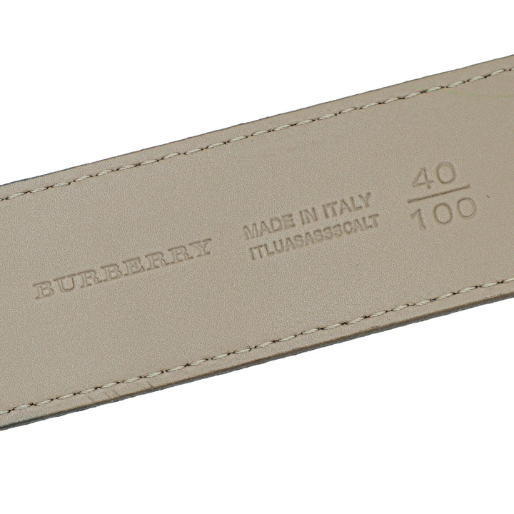 Burberry Beige Nova Check Buckle Belt 40