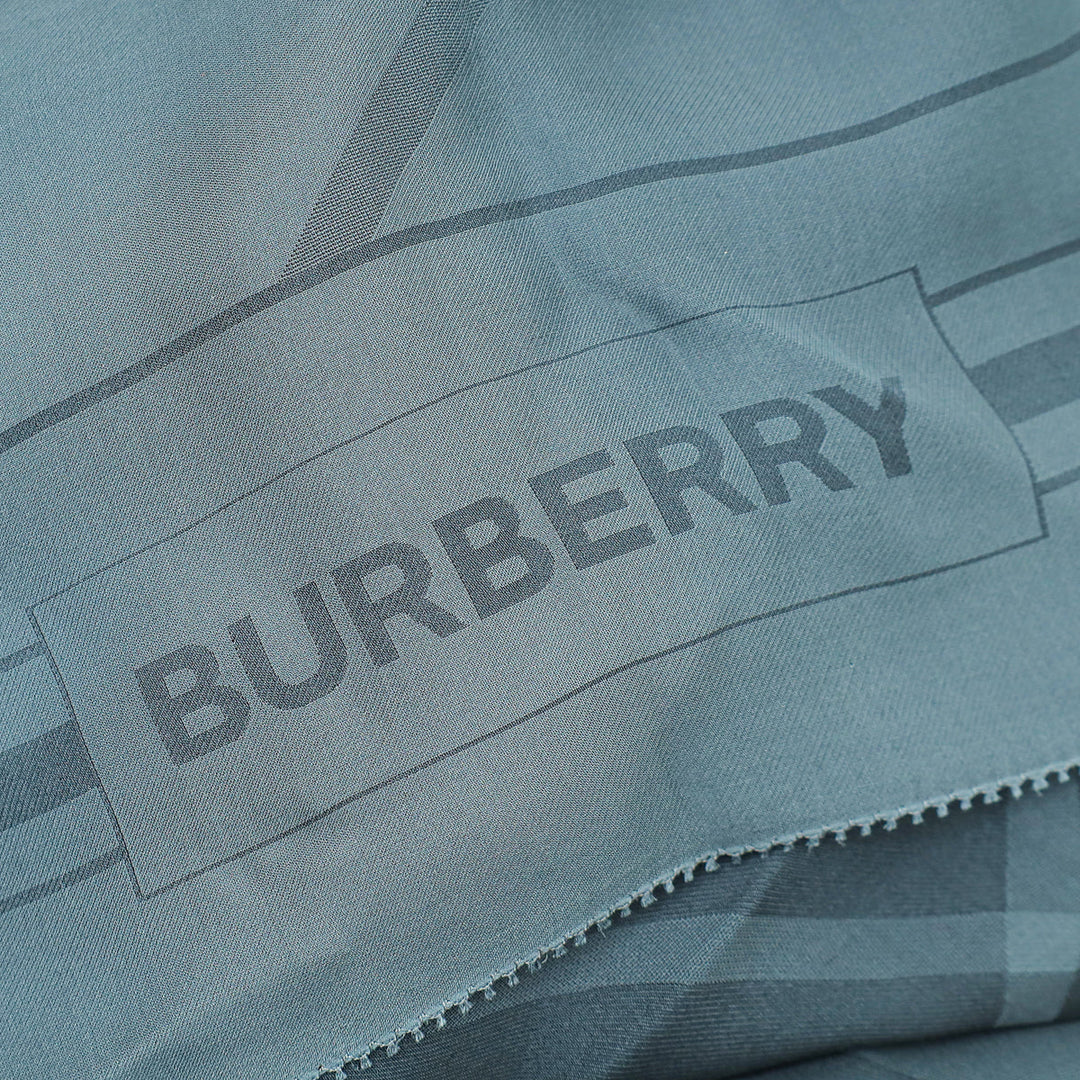 Burberry Dark Grey Giant Check Chiffon Scarf