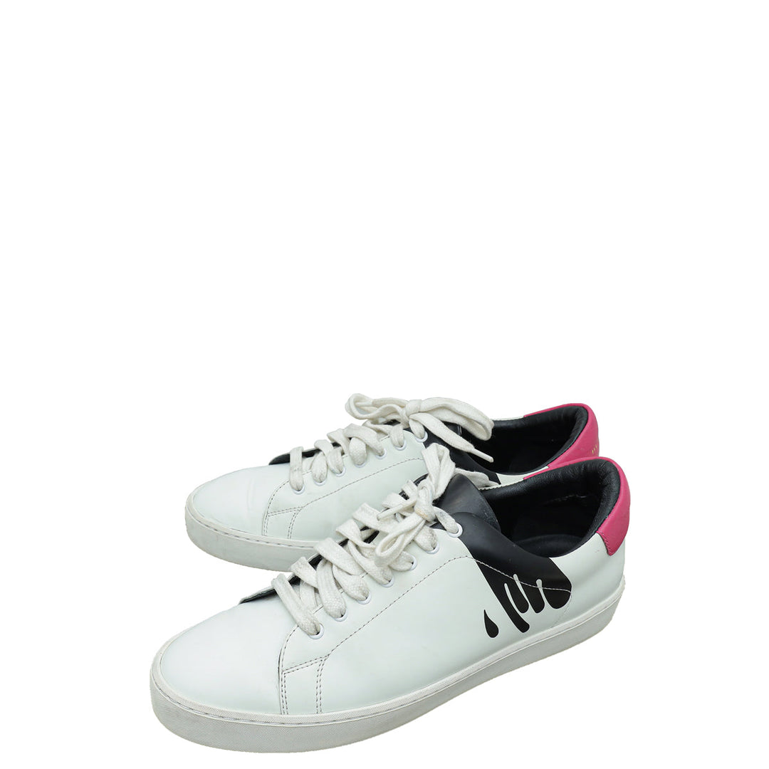 Burberry Bicolor Westford Splash Low Top Sneakers 40