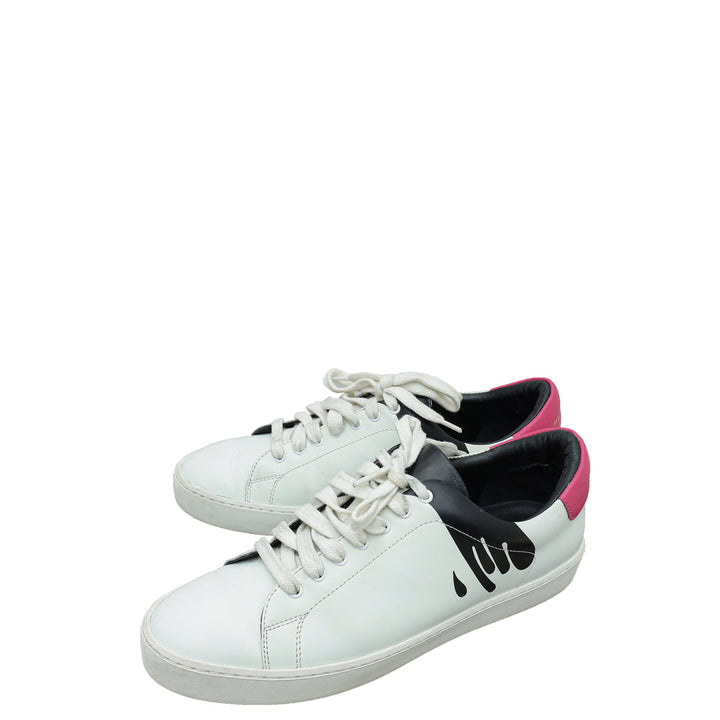 Burberry Bicolor Westford Splash Low Top Sneakers 40