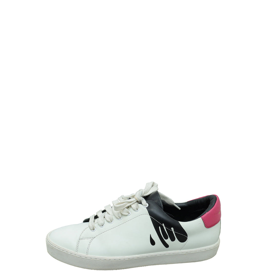 Burberry Bicolor Westford Splash Low Top Sneakers 40