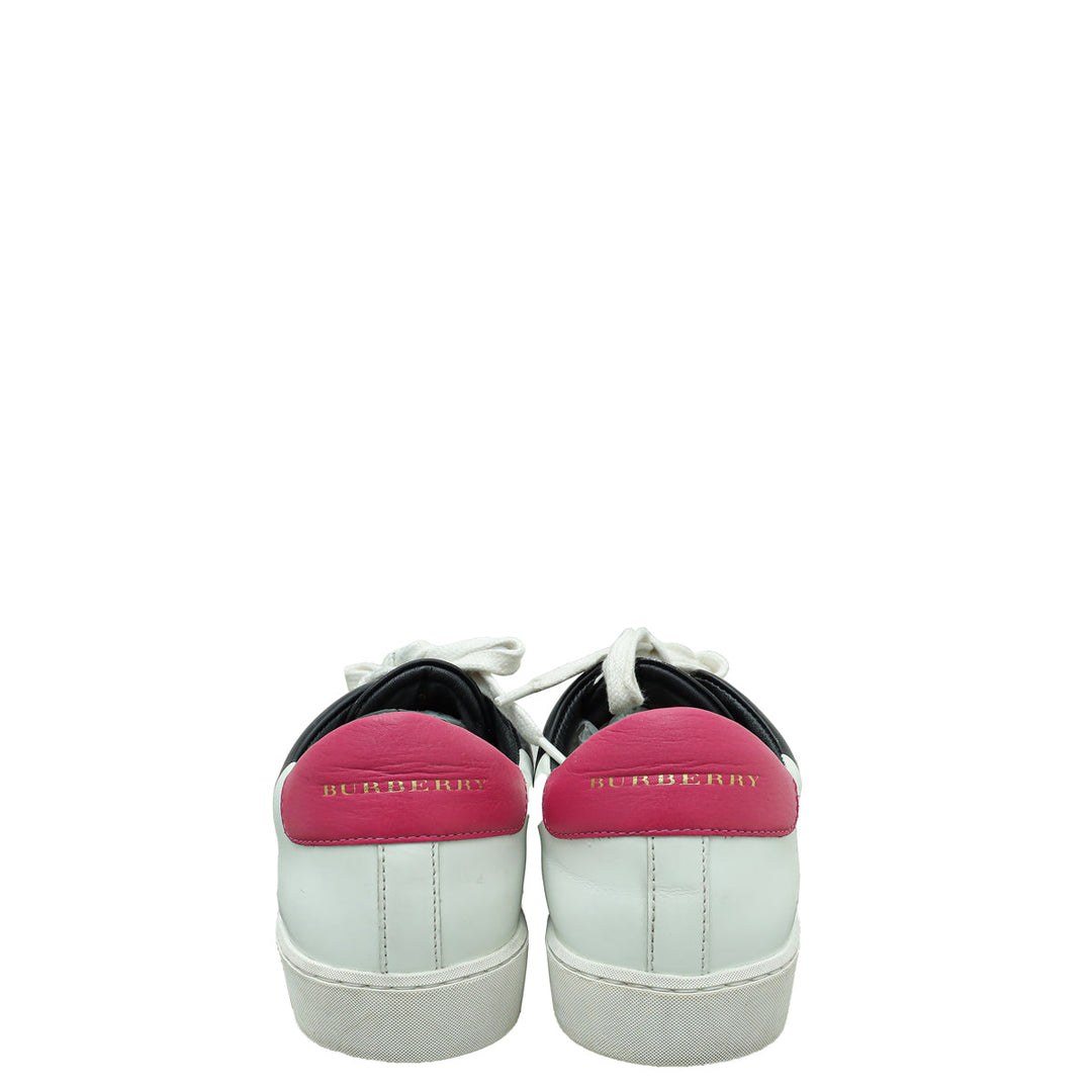 Burberry Bicolor Westford Splash Low Top Sneakers 40
