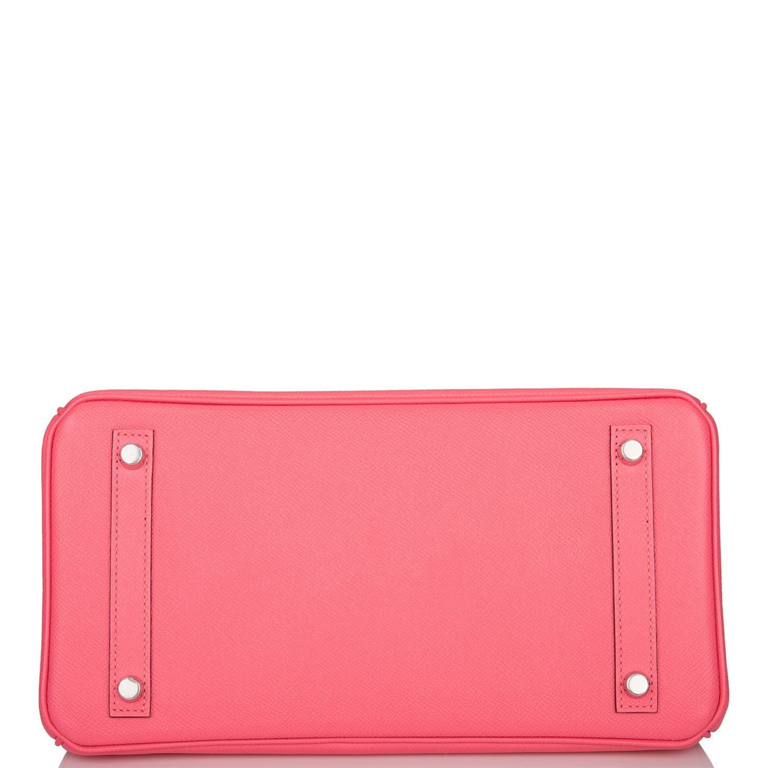 Hermes Birkin 30 Rose Azalee Epsom Palladium Hardware