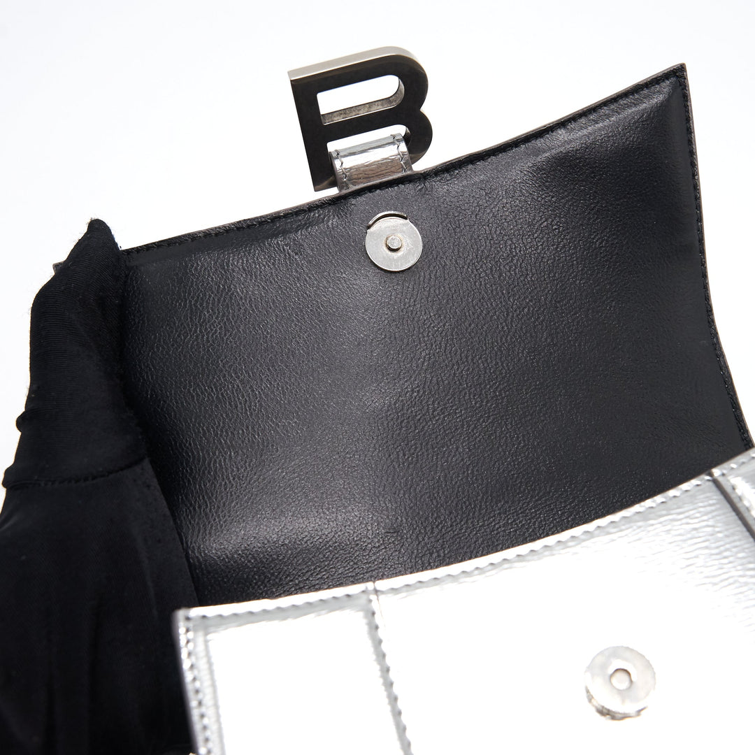 Top Quality Balenciaga Hourglass XS Silver SHW