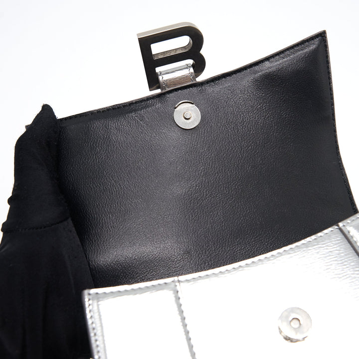 Top Quality Balenciaga Hourglass XS Silver SHW