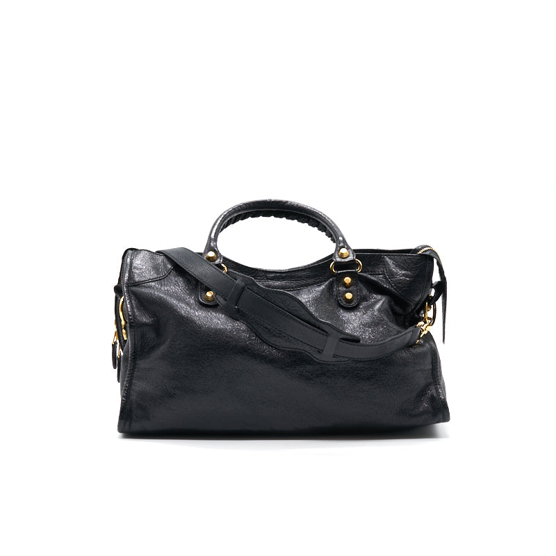 Top Quality Balenciaga Giant City Bag BLACK GHW