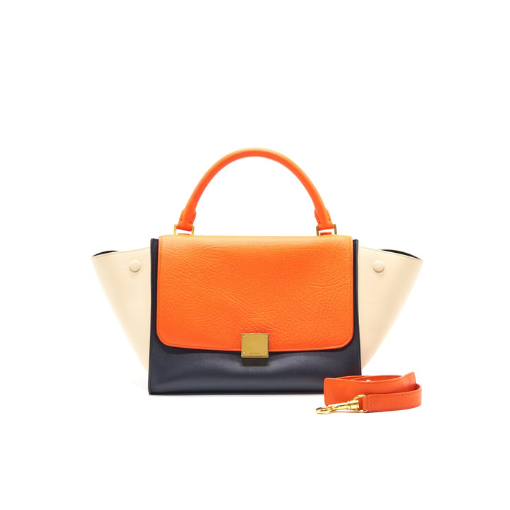 Top Quality Celine Trapeze Small (orange/ black/ beige)
