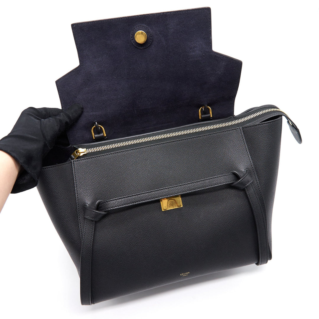 Celine Mini Belt Bag in Gained Calfskin