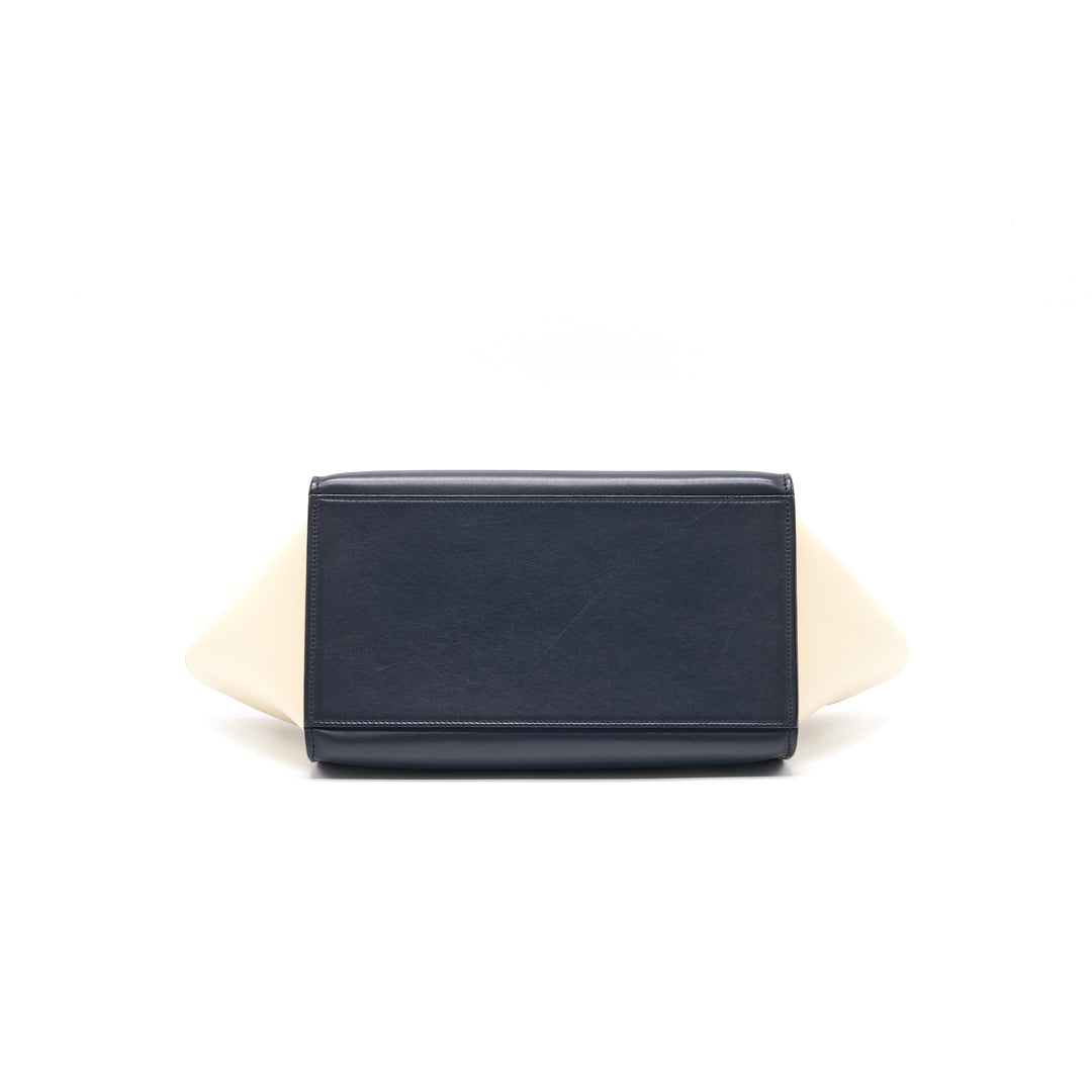 Top Quality Celine trapeze Small orange/cream/black