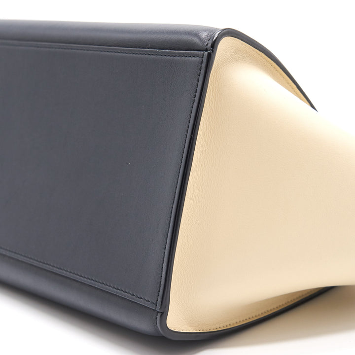 Celine trapeze Small orange/cream/black