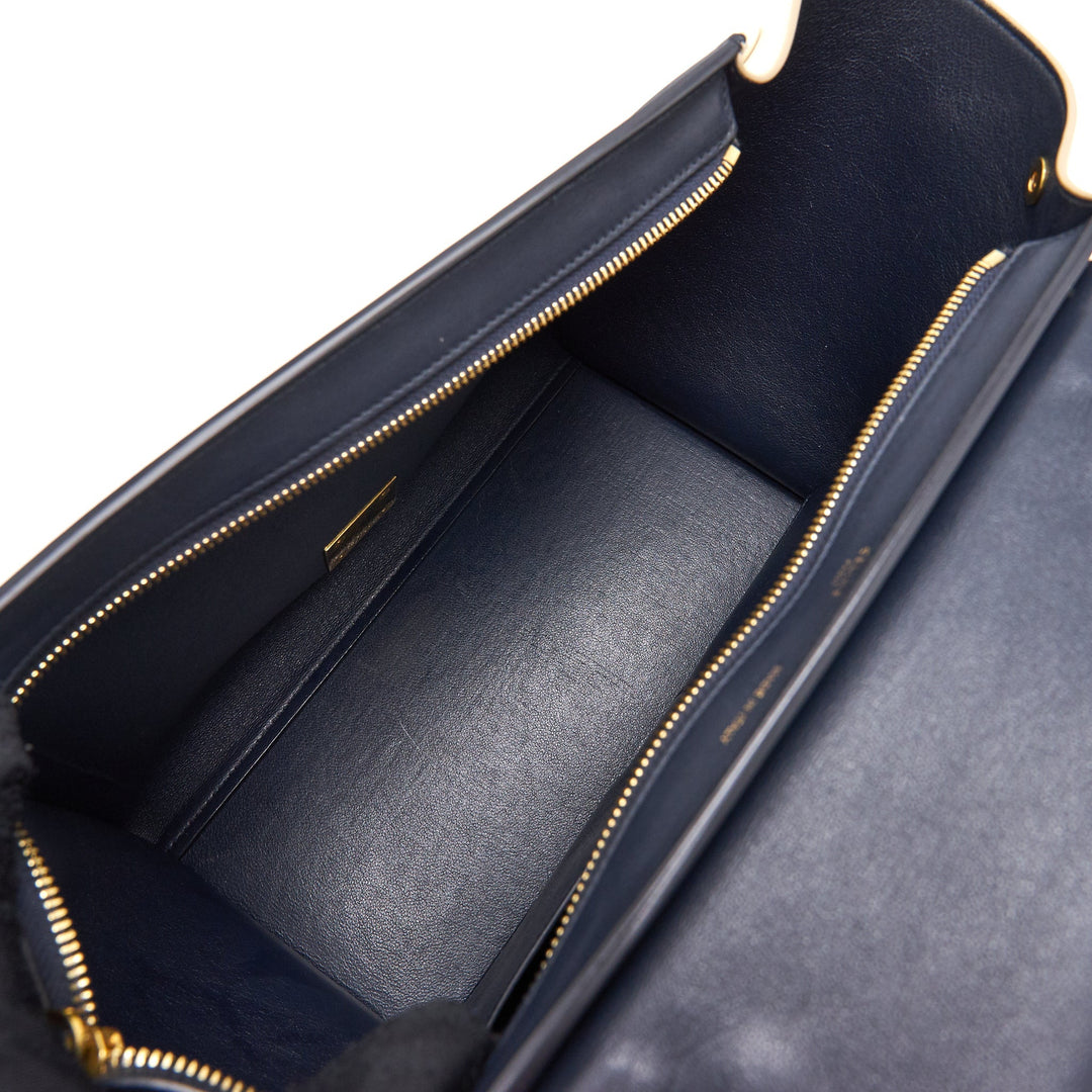 Top Quality Celine trapeze Small orange/cream/black