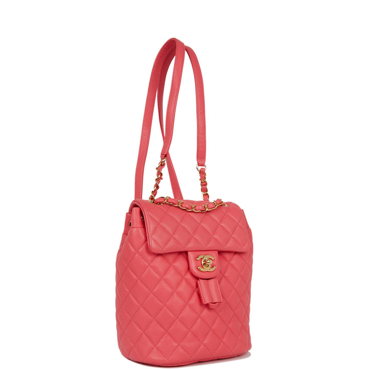 Top Quality Chanel Mini Urban Spirit Backpack Rose Lambskin Gold Hardware