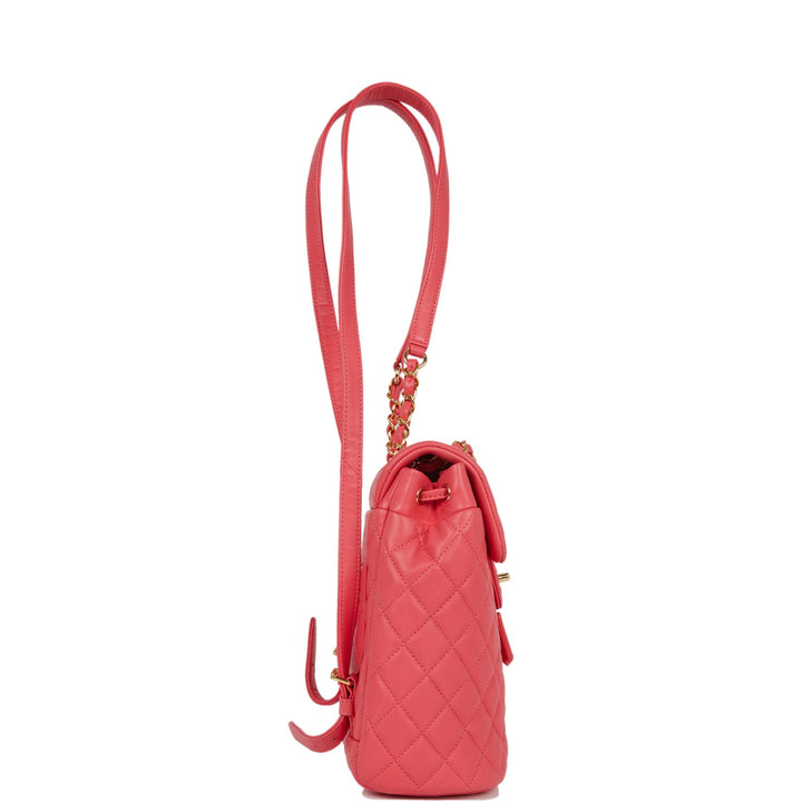 Top Quality Chanel Mini Urban Spirit Backpack Rose Lambskin Gold Hardware