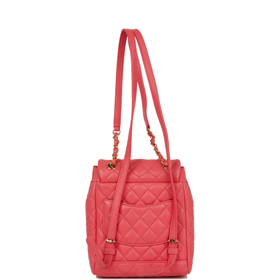 Top Quality Chanel Mini Urban Spirit Backpack Rose Lambskin Gold Hardware