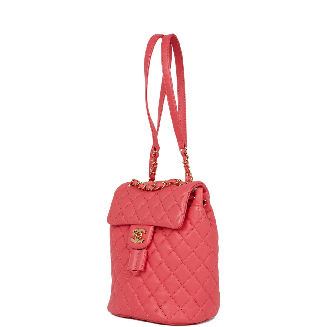 Top Quality Chanel Mini Urban Spirit Backpack Rose Lambskin Gold Hardware