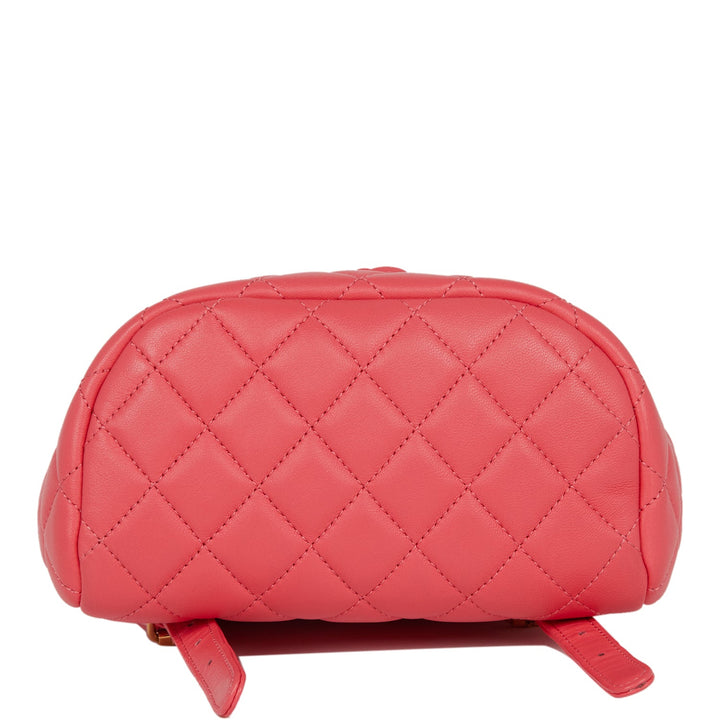 Top Quality Chanel Mini Urban Spirit Backpack Rose Lambskin Gold Hardware