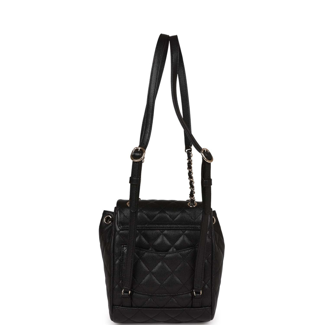 Top Quality Chanel Mini Urban Spirit Backpack Black Caviar Gold Hardware