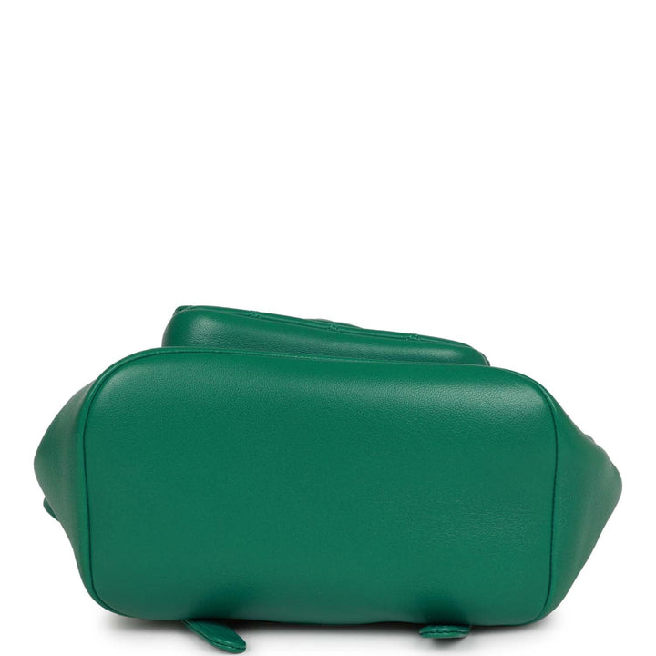 Top Quality Chanel Small Duma Backpack Green Lambskin Light Gold Hardware