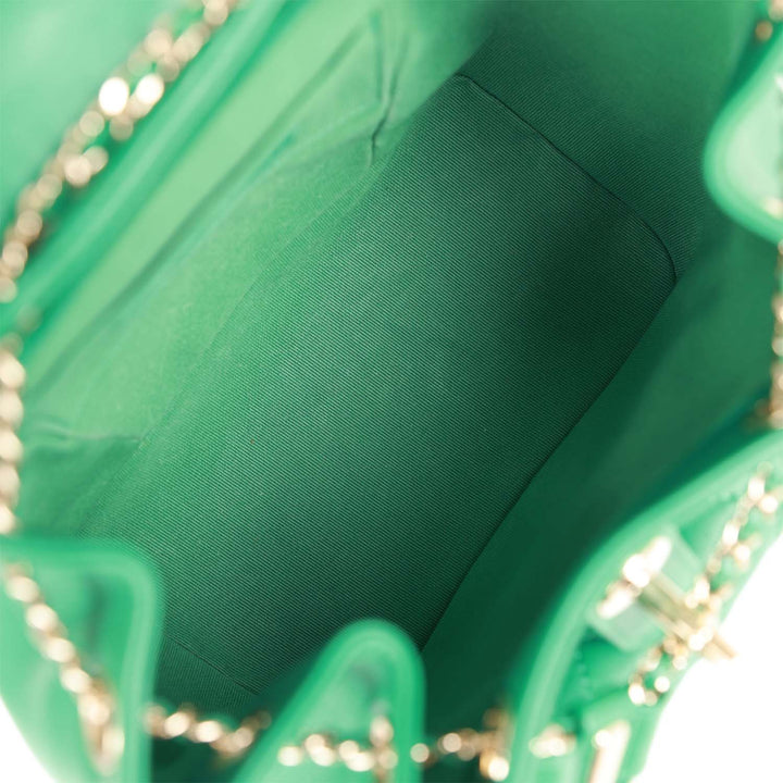 Top Quality Chanel Small Duma Backpack Green Lambskin Light Gold Hardware