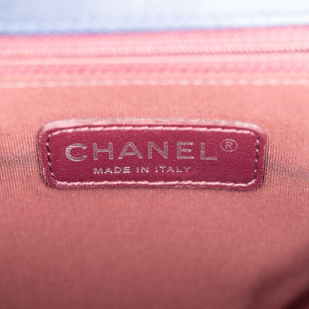 Top Quality Chanel Large Boy Bag Blue Velvet Ruthenium Hardware