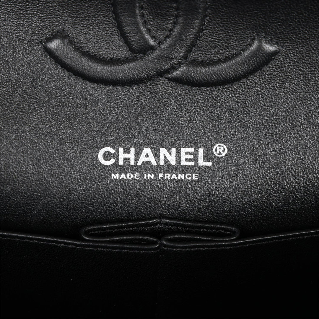 Top Quality Chanel Medium Classic Double Flap Bag Black Velvet Ruthenium Hardware