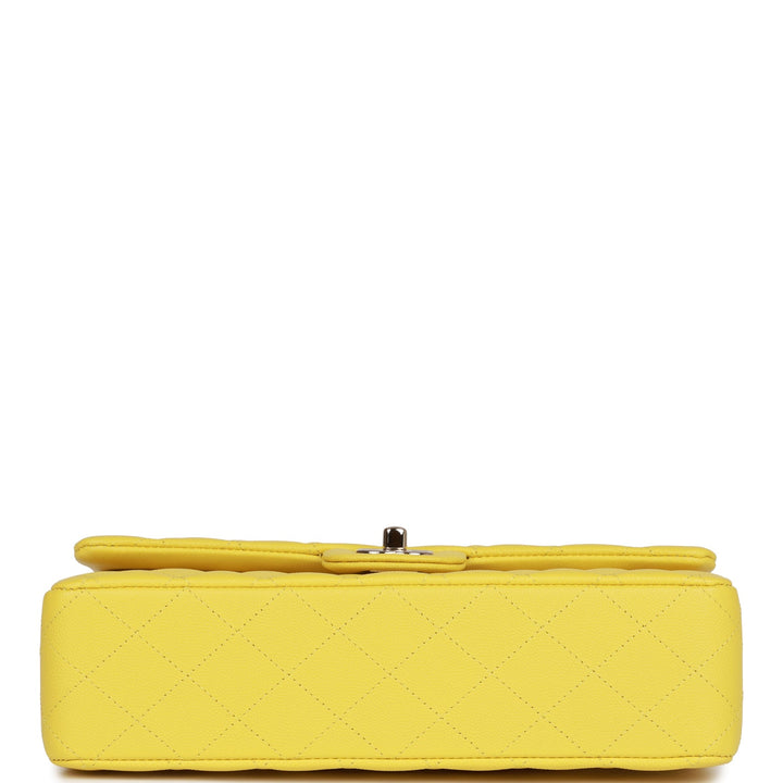 Top Quality Chanel Medium Classic Double Flap Bag Yellow Caviar Light Gold Hardware