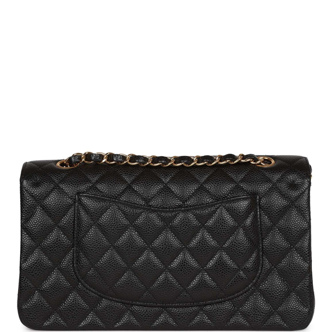 Top Quality Chanel Medium Classic Double Flap Bag Black Caviar Gold Hardware