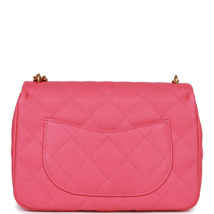 Top Quality Chanel Medium Sweetheart Crush Flap Bag Pink Caviar Antique Gold Hardware