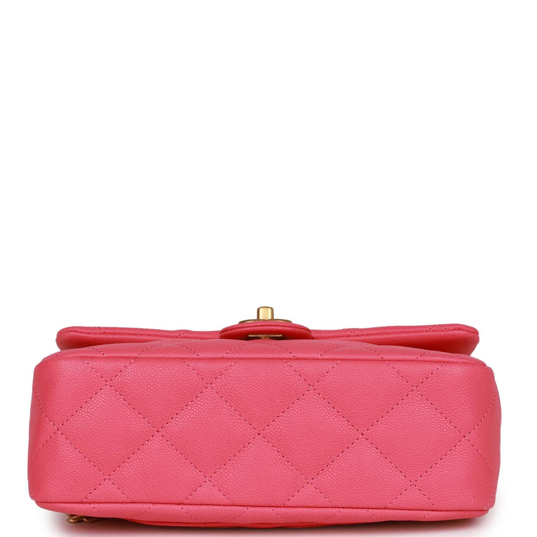 Top Quality Chanel Medium Sweetheart Crush Flap Bag Pink Caviar Antique Gold Hardware