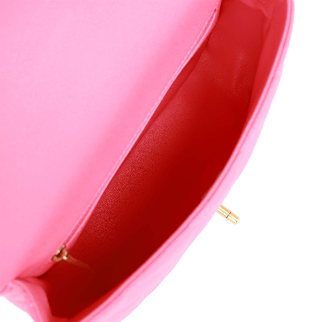 Top Quality Chanel Medium Sweetheart Crush Flap Bag Pink Caviar Antique Gold Hardware