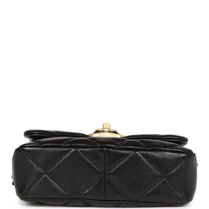 Top Quality Chanel Heart Mini Flap Bag Black Lambskin Antique Gold Hardware