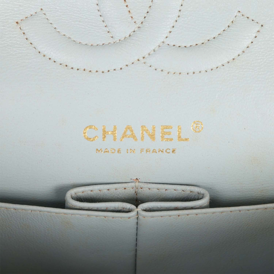 Vintage Top Quality Chanel Medium Classic Double Flap Bag Yellow and Multicolor Floral Print Canvas Gold Hardware