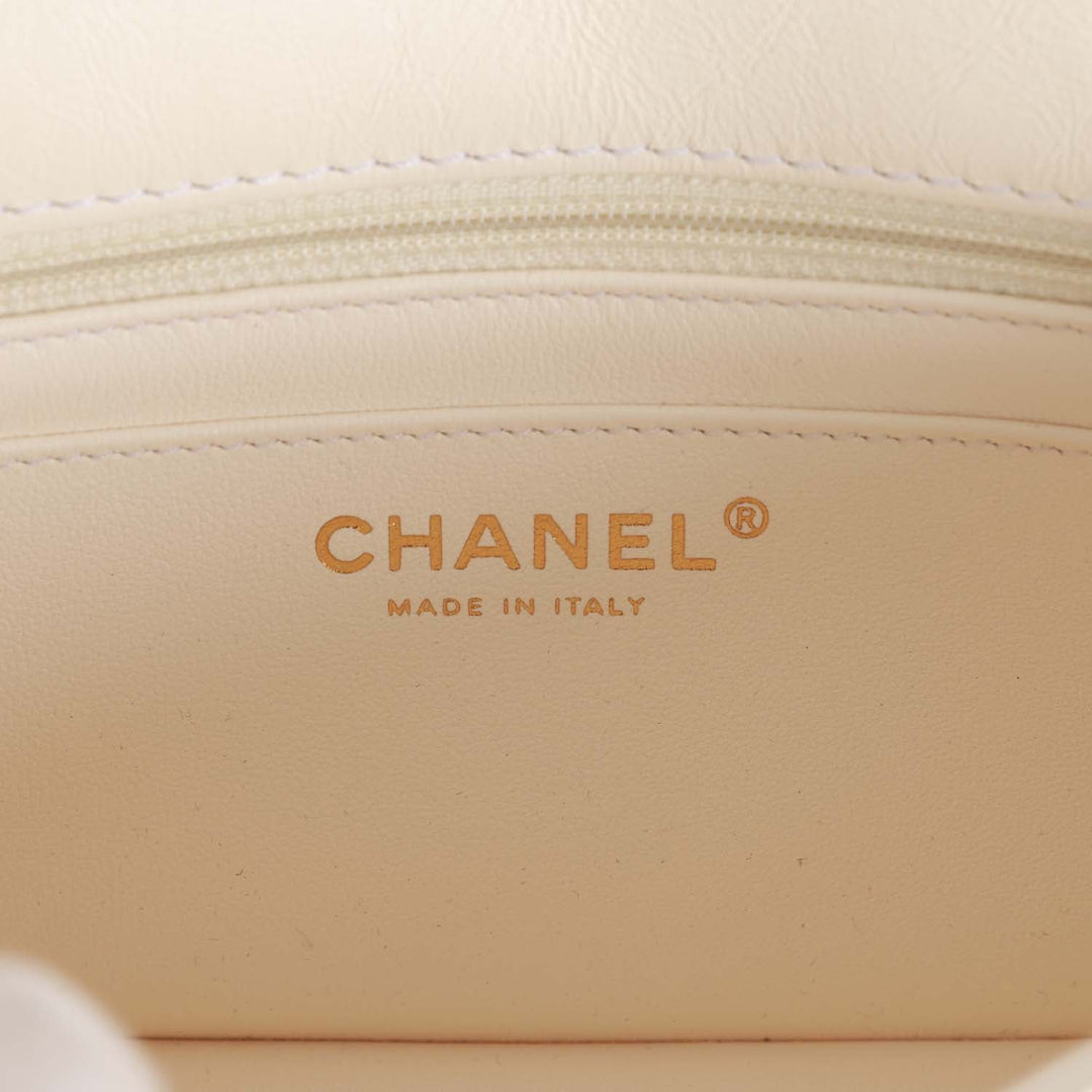 Top Quality Chanel Mini Reissue 224 2.55 Flap White Aged Calfskin Antique Gold Hardware