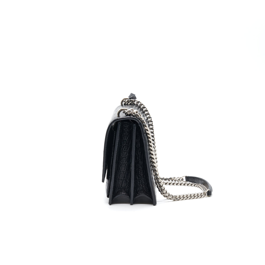 Saint Laurent Sunset Bag Black SHW
