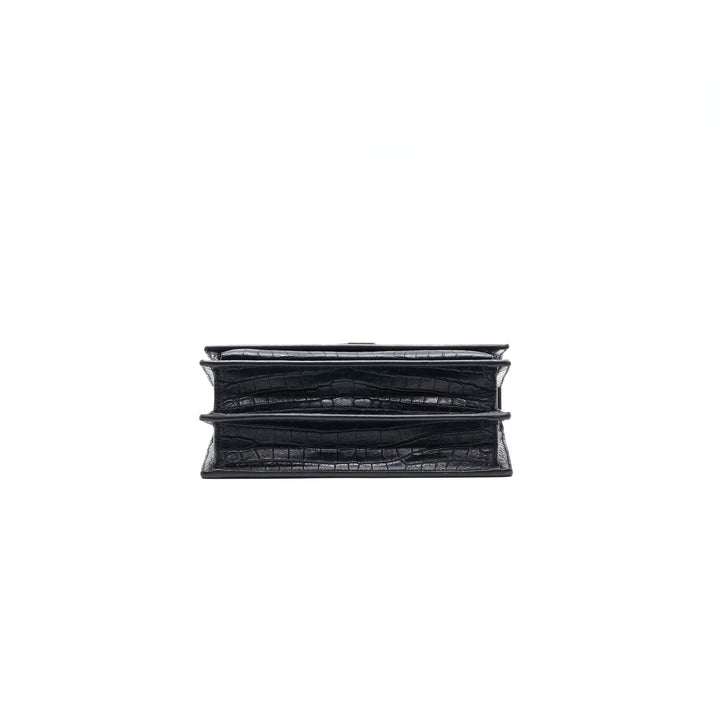 Saint Laurent Sunset Bag Black SHW