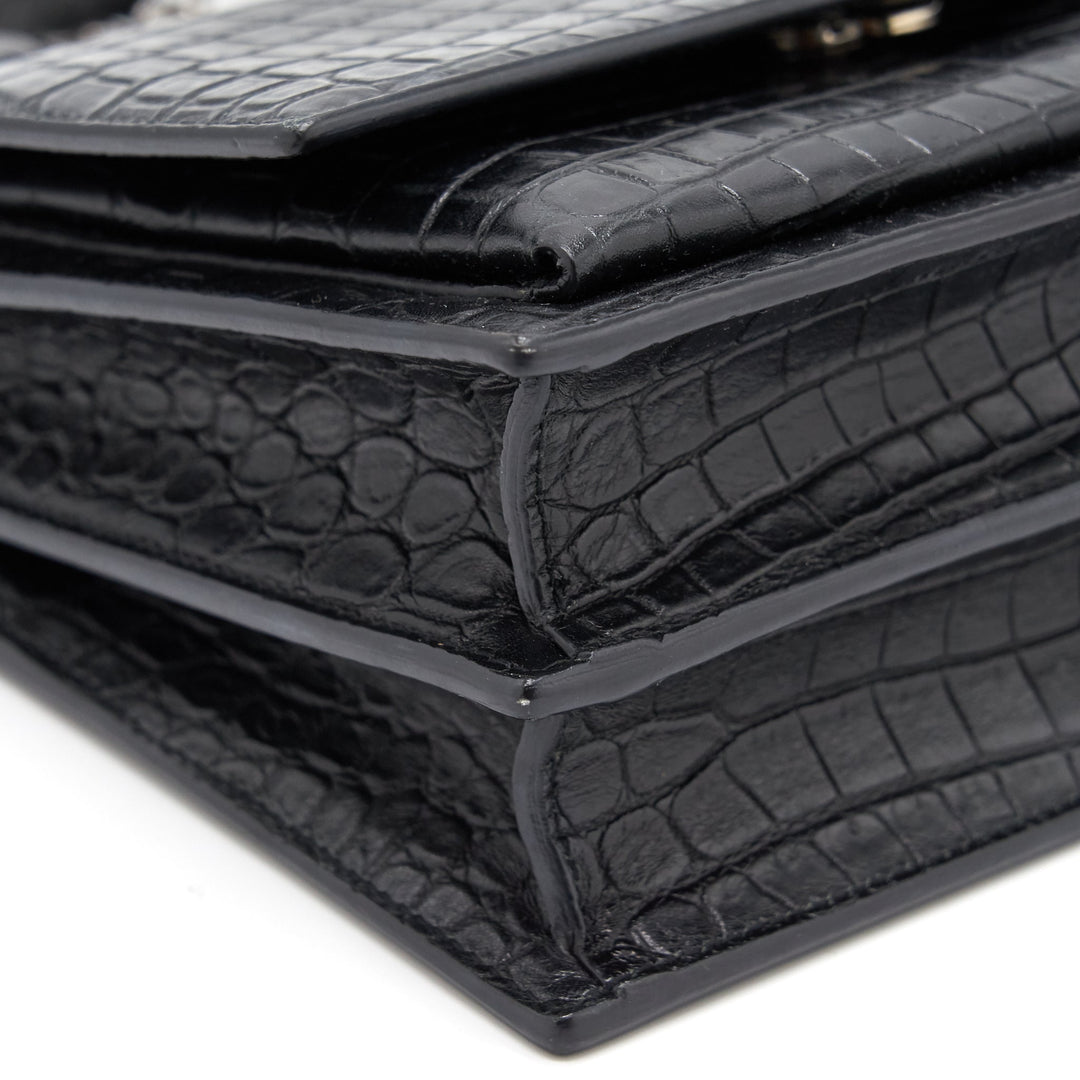 Saint Laurent Sunset Bag Black SHW