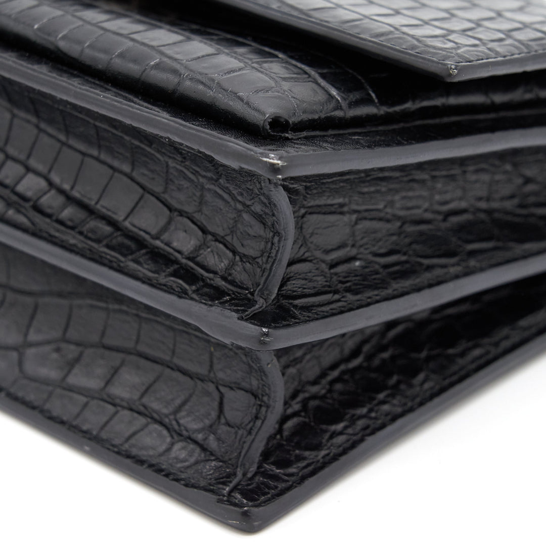 Saint Laurent Sunset Bag Black SHW