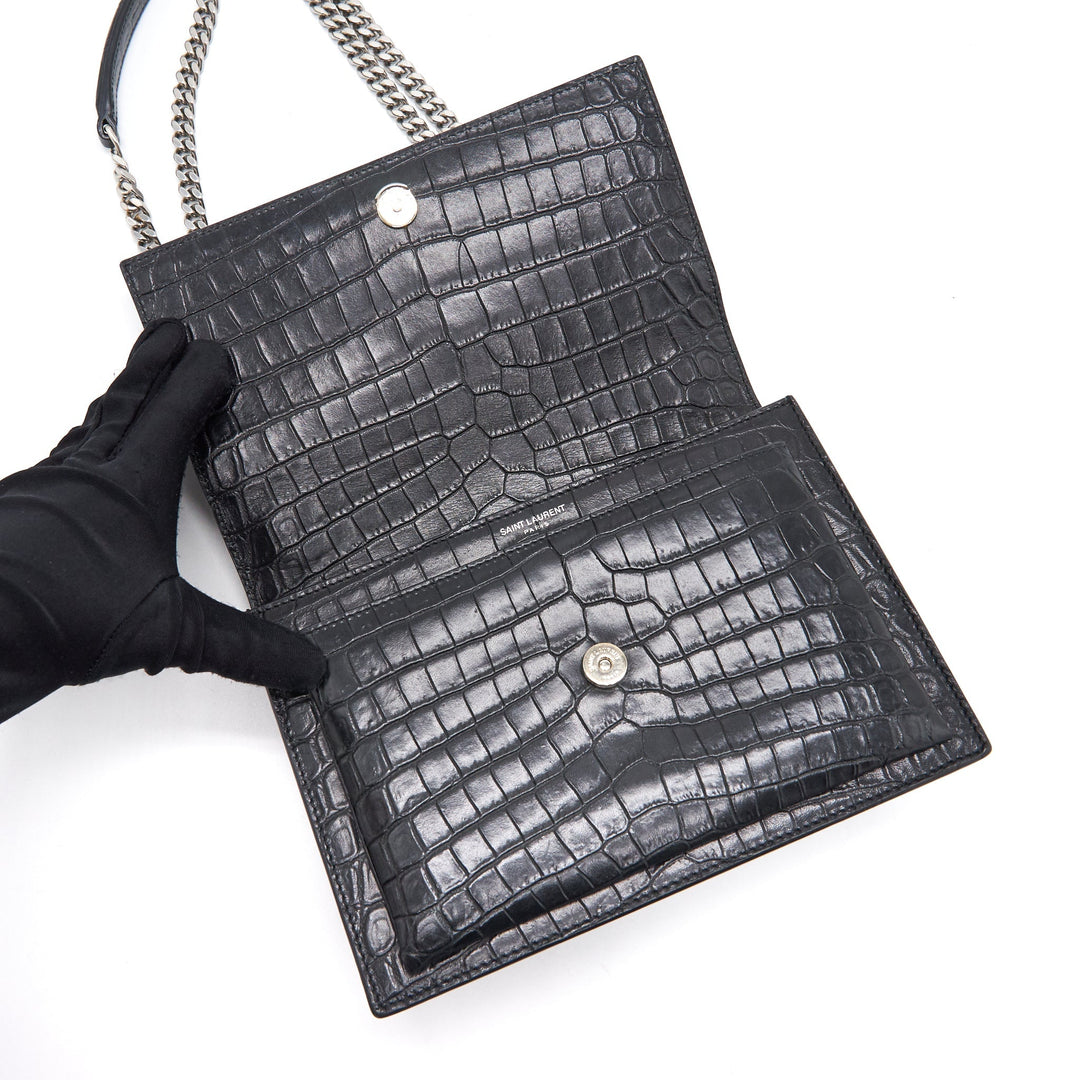Saint Laurent Sunset Bag Black SHW
